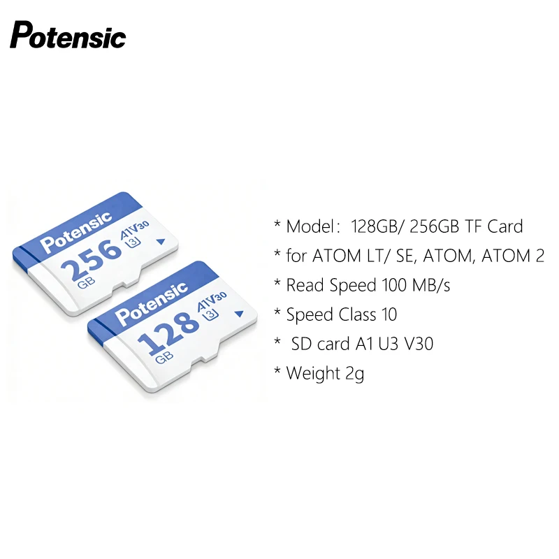Carte SD 128 Go Potensic pour Drone A1 U3 V30
