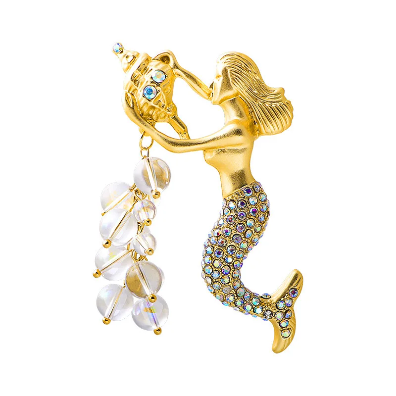 luxury mermaid brooch fashion women clothing accessories jewelry 1 luxury mermaid brooch fashion women clothing accessories jewelry 1