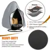 Waterproof Patio Hanging Egg Chair Cover Windproof Swing Egg Chair Cover Egg Chair Slipcover With Zipper and Adjustable Hem Cord 4