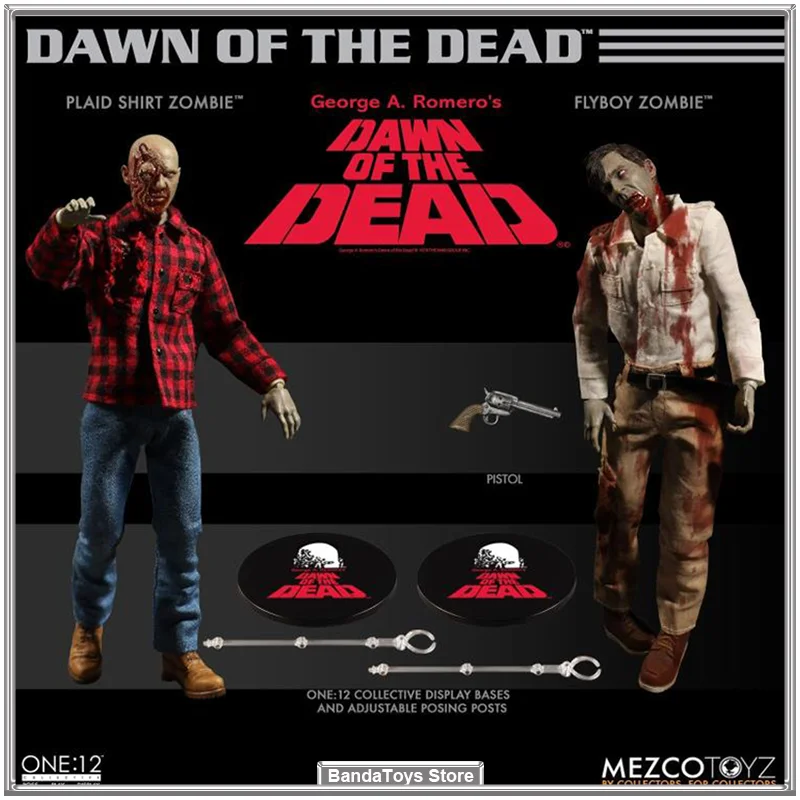 In Magazzino Originale Mezco One:12 Dawn Of The Dead Collective Boxed Set Action Model Toys