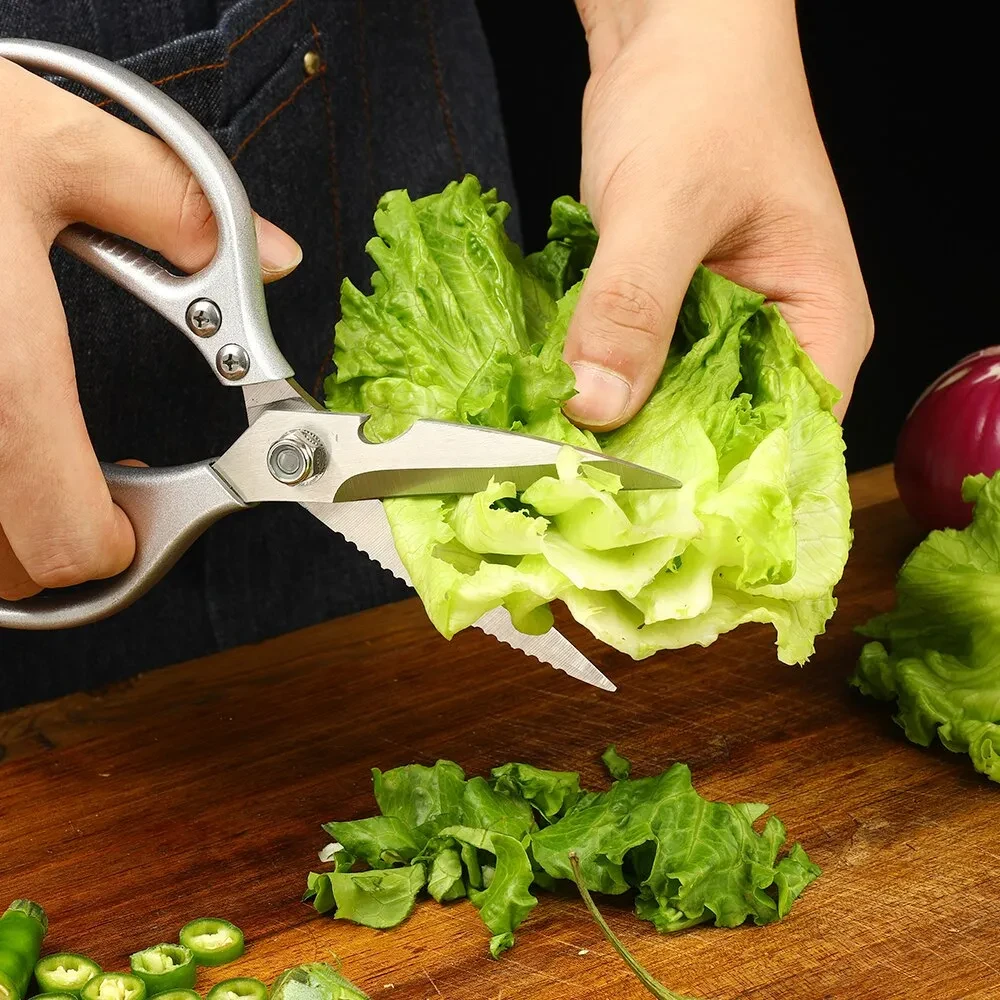 Kitchen Accessories Scissors Stainless Steal Sharp Multi Function Tool Food Scissor For Chicken Vegetable Barbecue Meat Fish - 3