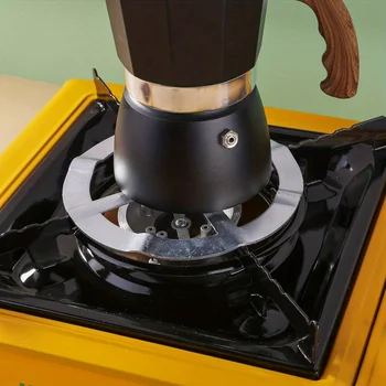 Stainless steel hob Multifunctional high temperature resistant rugged moka pot hob Coffee pot heating rack Kitchen accessories 1
