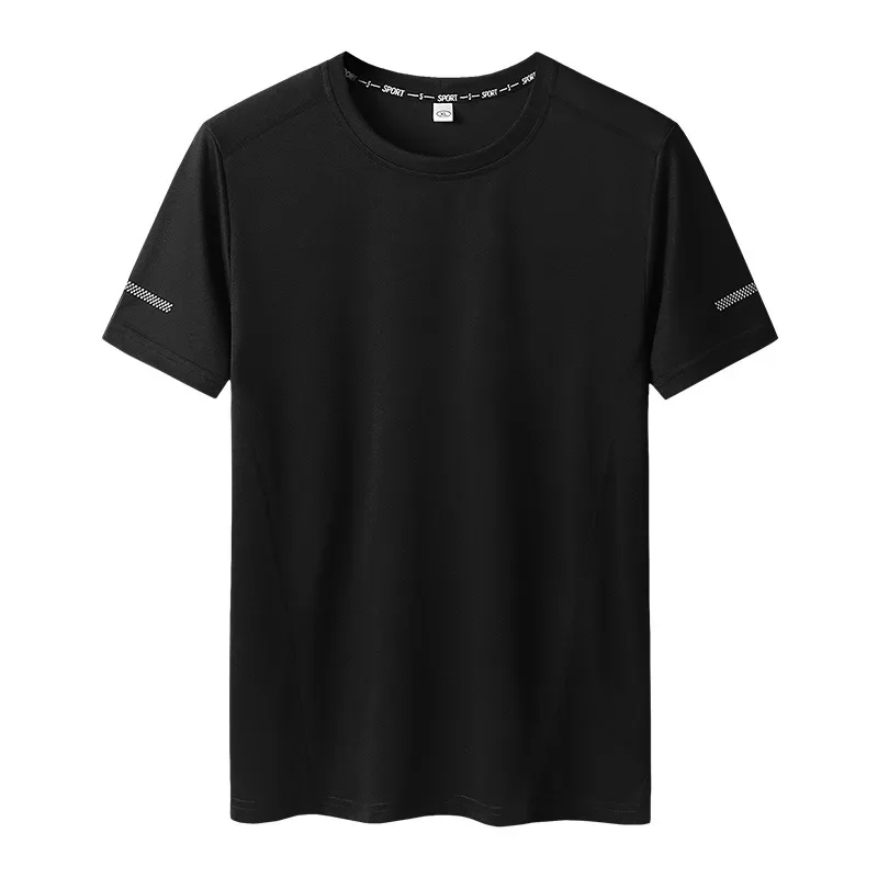 Plus Size 6xl 7xl 8xl 9xl Summer Big Tops Tees Quick Dry Slim Fit T-shirt Men Sport Mesh Short Sleeve Oversized Men's T Shirts 2