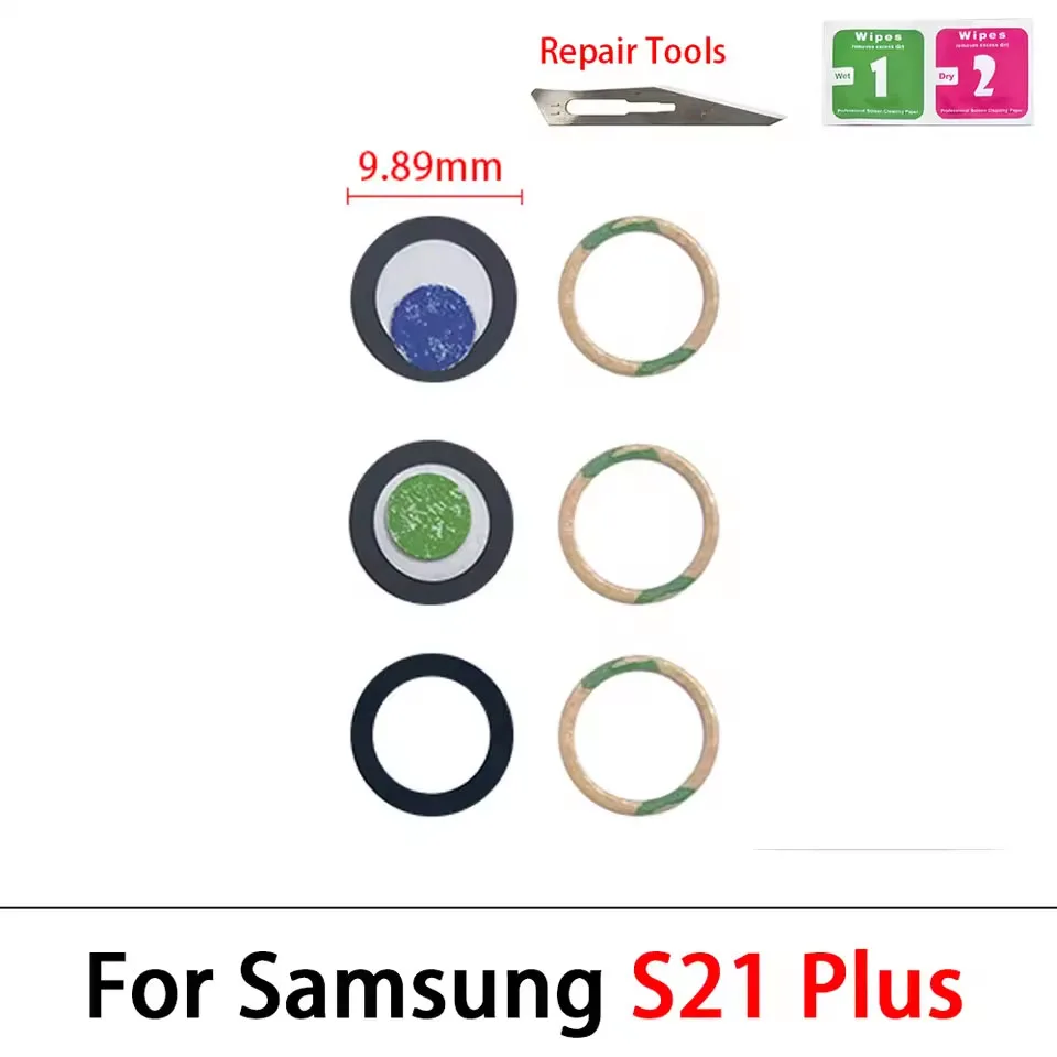 Premium Rear Camera Glass Lens Replacement Kit with Adhesive and Repair Tool