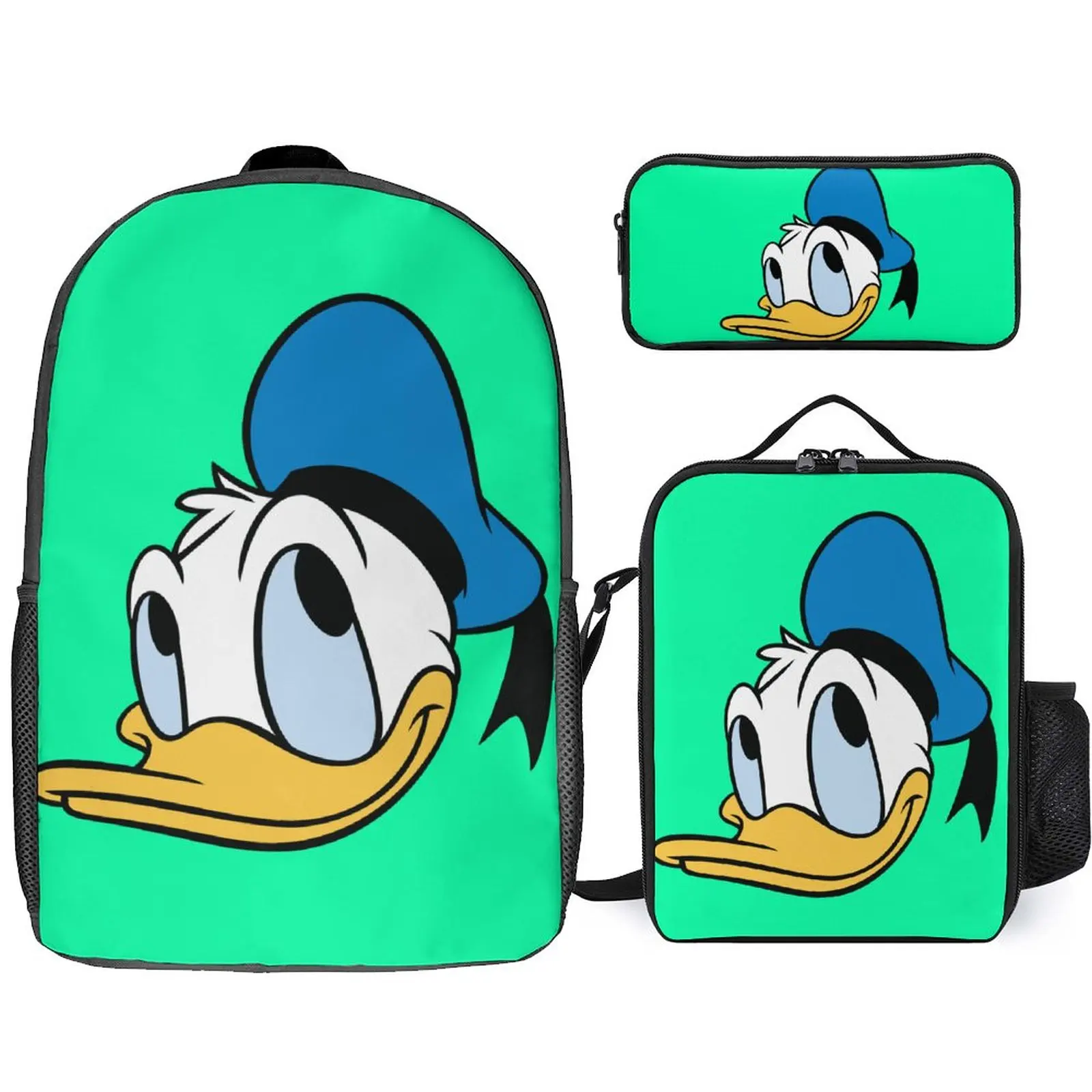 

3 Disney Custom Children's Backpack Pattern Boys Girls Backpack Shoulder Bag Set Daily Backpack Travel Portable Backpack