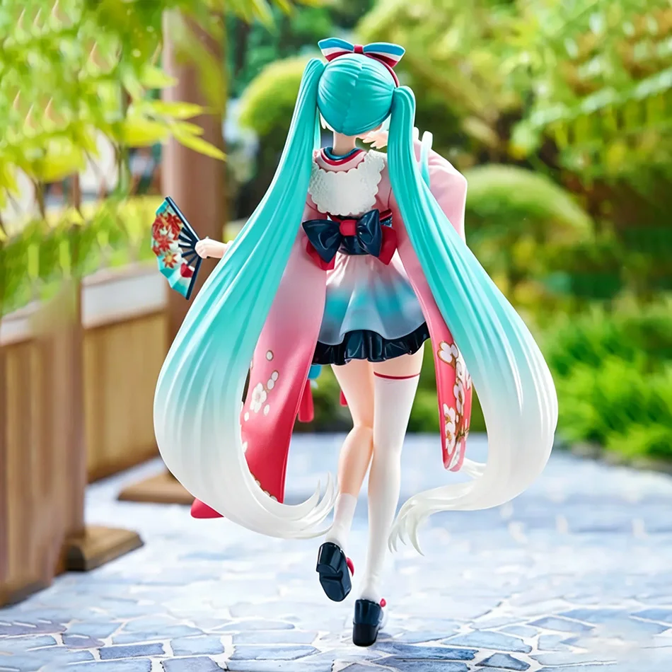 Hatsune Miku Tokyo Series Kimono Figurine - 25cm Kawaii Anime Collectible Toy