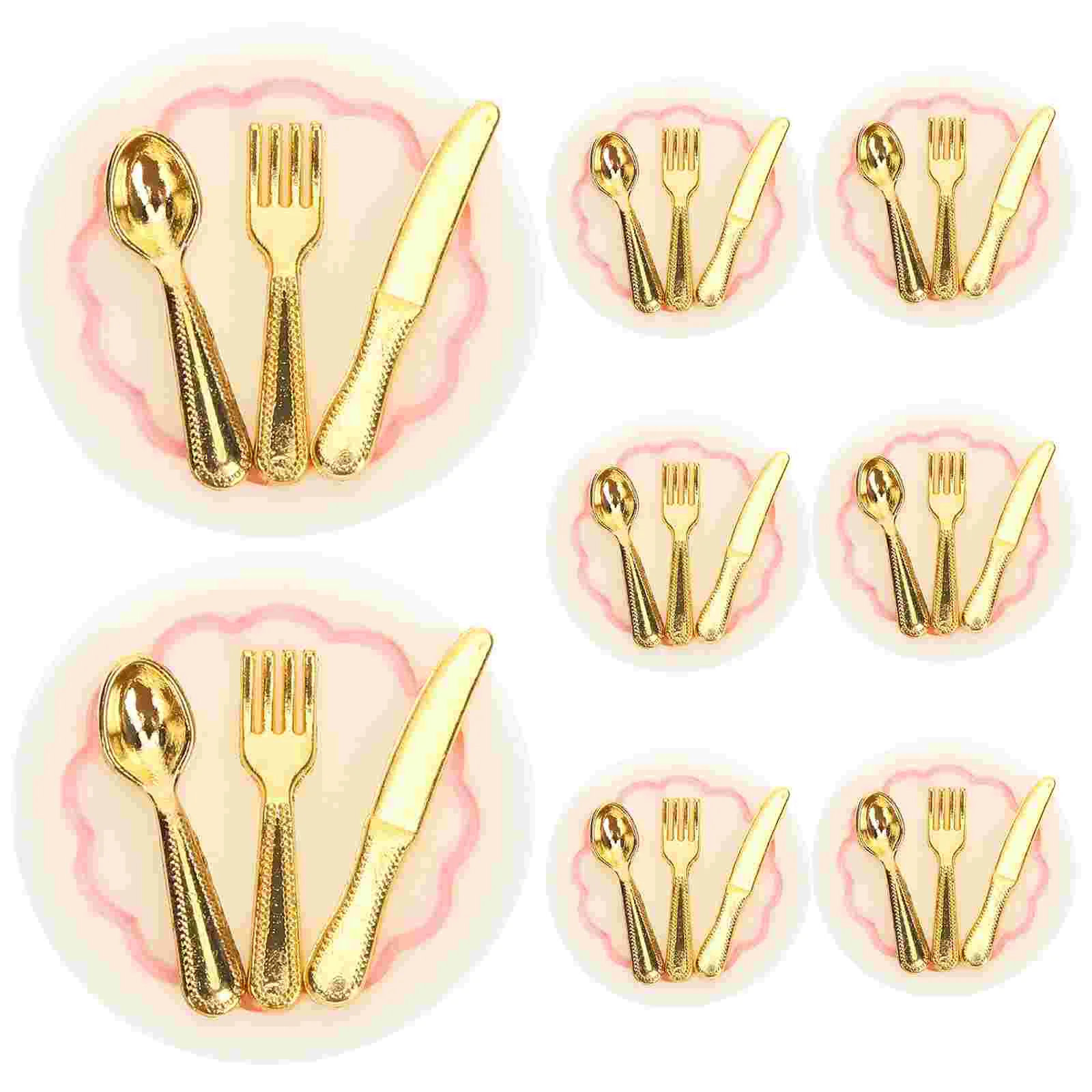 

6 Sets Mini House Tableware Miniature Kitchen Accessories Kids Pretend Toys