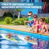 RC Kayak Boat 2.4 Ghz Remote Control Boat Toy With Colorful LED Lights For Lake Pool Gifts For Boys Girls 3