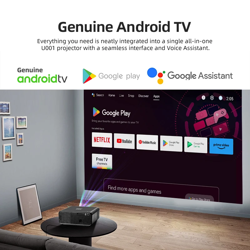 AUN U001 200 ġ  , Ǯ HD 1920x1080P, 4K ڵ, ȭ 3D  , Ȩ ó׸ , ȵ̵ 11 TV