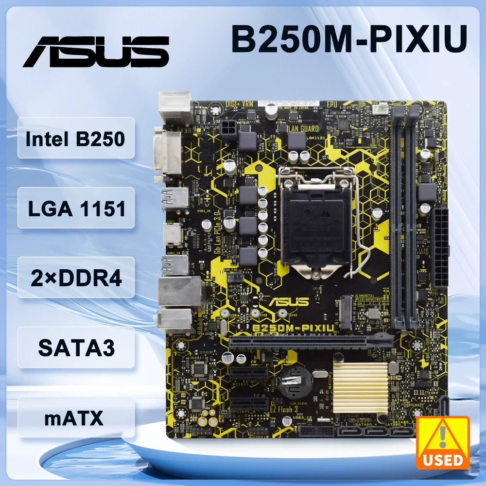 

ASUS B250M-PIXIU Системная плата intel B250 LGA 1151 поддержка Φ 7300 6600 7600 6500 процессор DDR4 32 ГБ Micro ATX