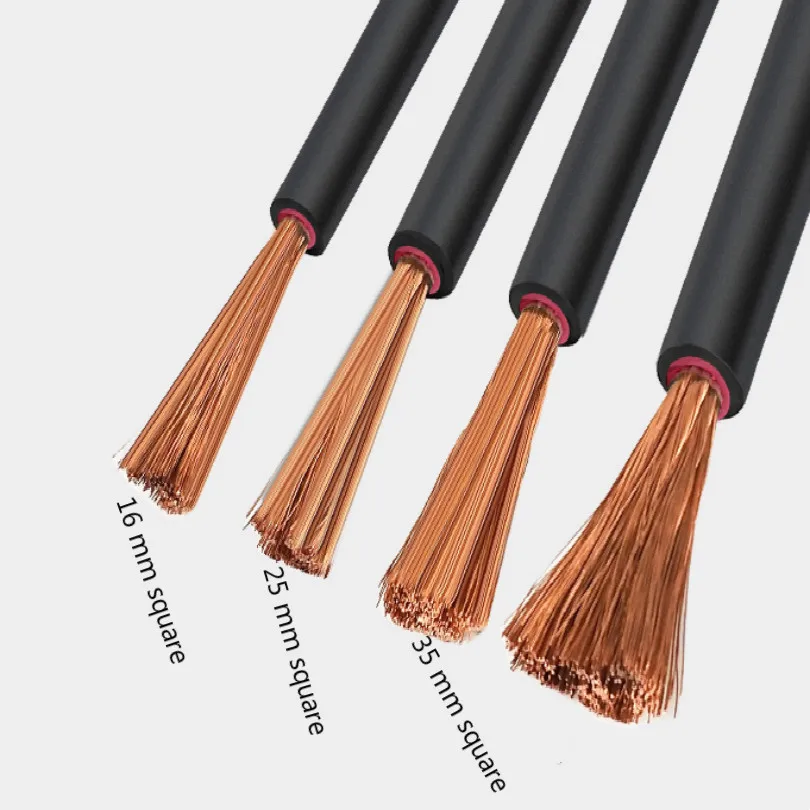 Pure copper 16/25/35mm square tig cable welding torch cable ground