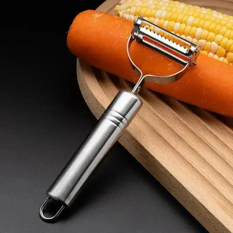Stainless Steel Peeler Household Multifu Kitchen Scraper Fruit Vegetable Melon Potato Peeler And Slicer Manual Peeler Wholesale