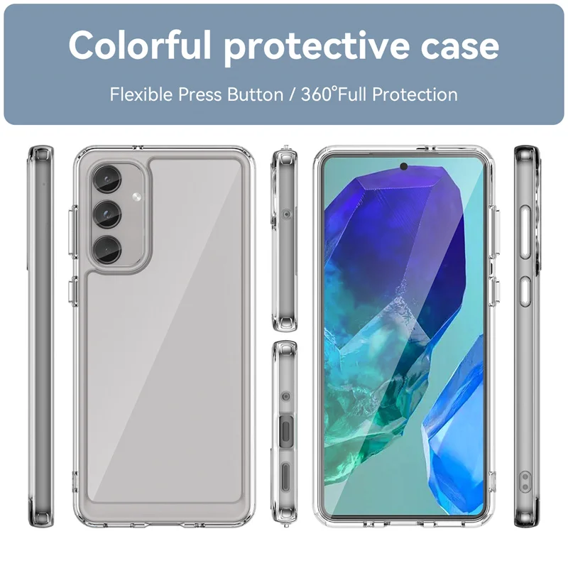 Shockproof Clear Silicone TPU Bumper Phone Case