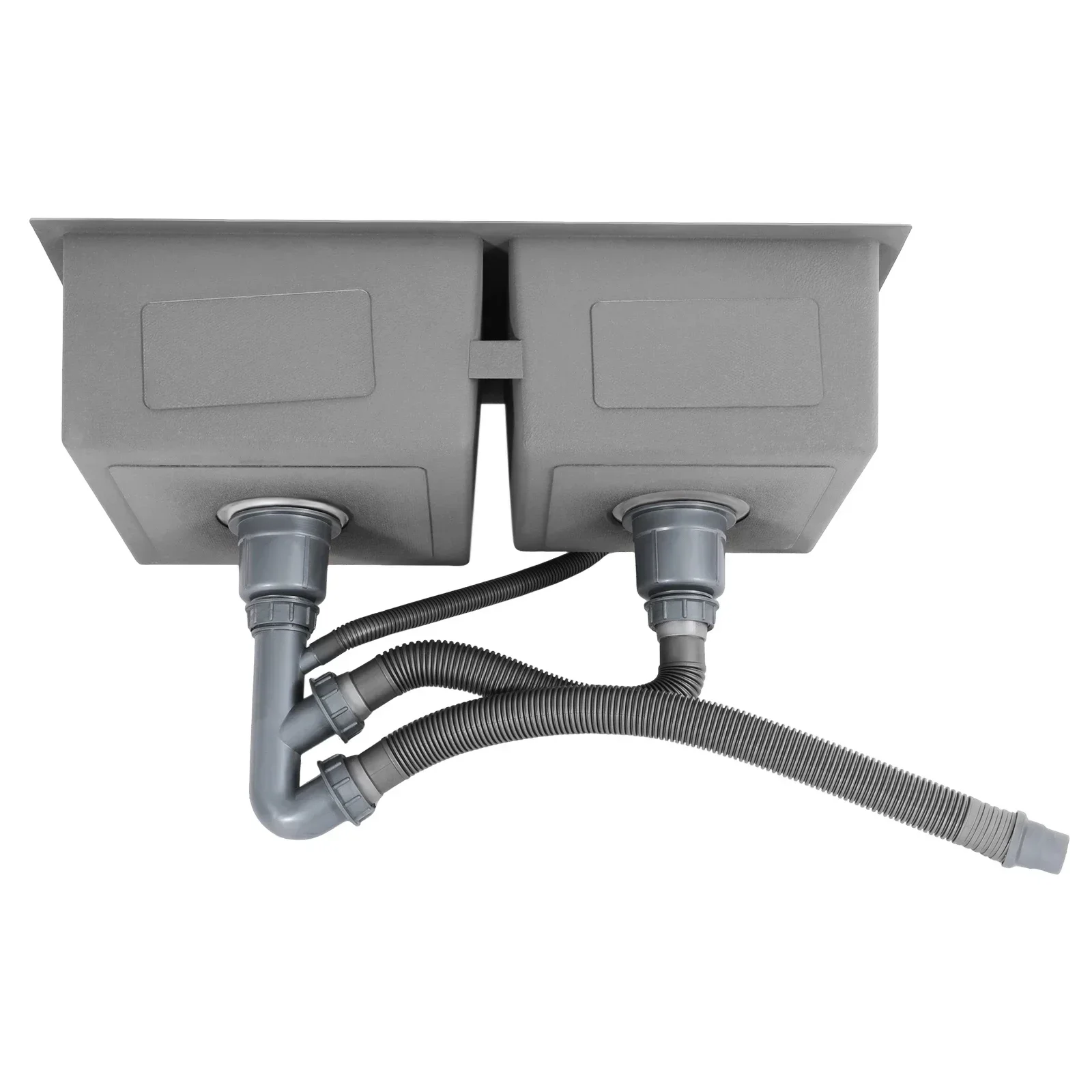 30-Zoll-Doppelschüssel-Drop-in-/Topmount-Küchenspüle, modernes, nanobeschichtetes Edelstahl-Küchenspüle für das Badezimmer in der Küche zu Hause – Detail 3