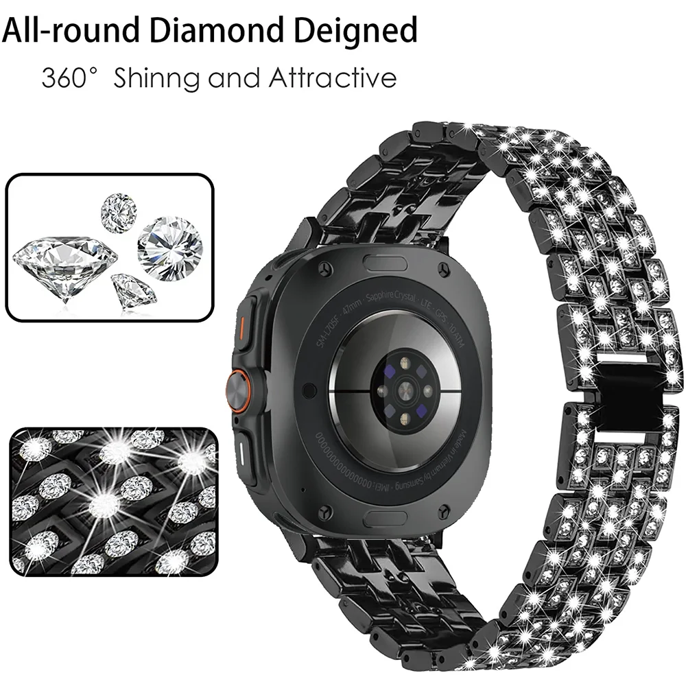 Elegant Diamond Band: Sturdy Stainless Steel Bracelet