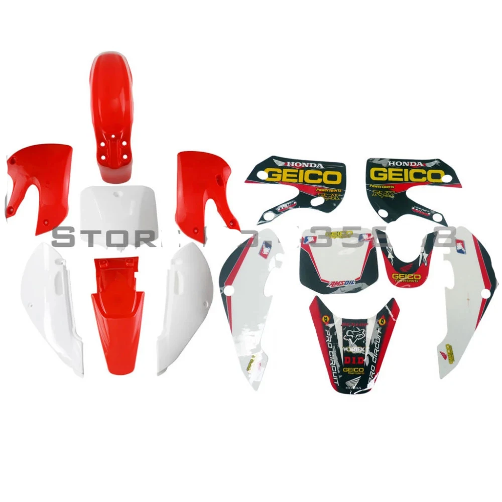 

GRAPHICS 3M Sticker Decals KLX110 PLASTIC FENDER COVERS KITS FOR KAWASAKI KLX110 DRZ110 Dirt Pit Bike
