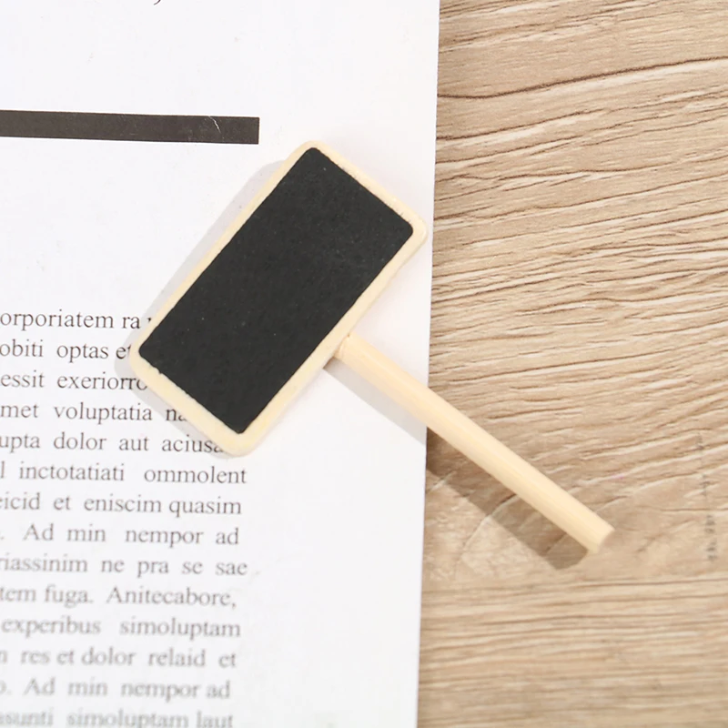 Wooden Blackboard 50 Mini blackboard wood message slate rectangle clip clip panel card memos label