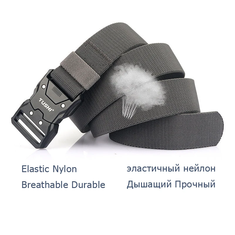 Tactical Belt with Metal Buckle for Men