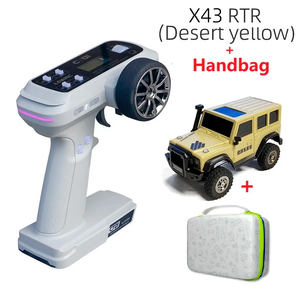 LDARC X43 RTR ミニクローラー　グレー　1/43 ミニッツ LDARC X43 V2 1/43 Crawler turbo RC car 4WD Remote control