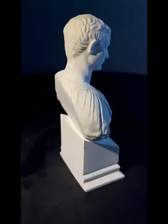 Caesar standbeeld, kleine Caesar buste standbeeld, Griekse mythologie sculptuur voor woonkamer, plankdecoratie, moderne woondecoratie en schetscollectie, doe-het-zelf praktijk