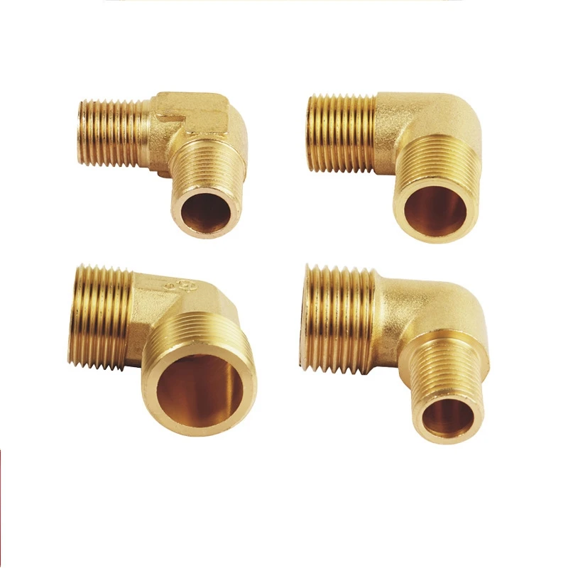 

Brass Square Male Elbow Pipe Fittings Threaded Plumping Accessories sanitary bathroom Water Supply Home Hardware Spare Parts