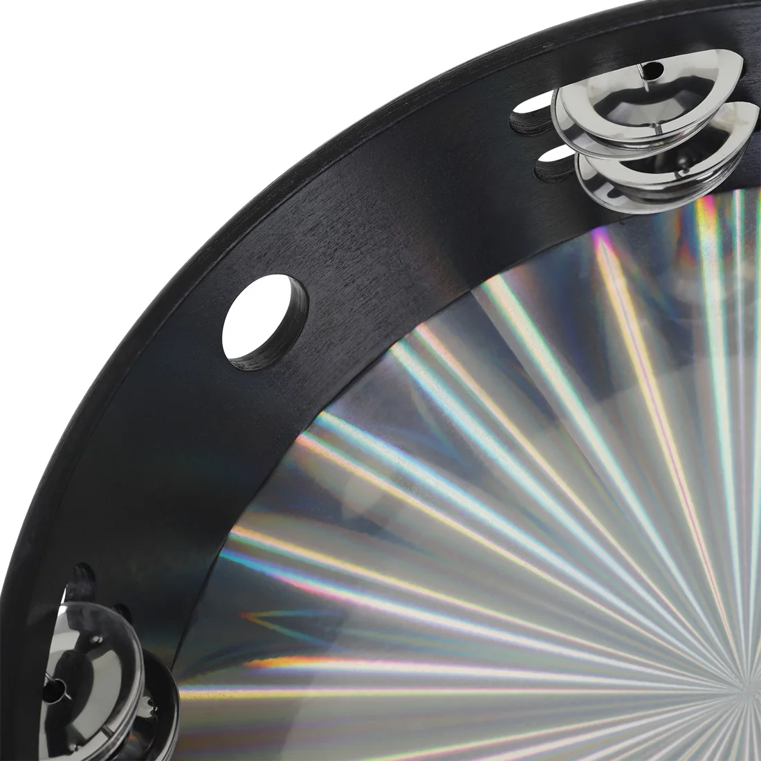 10 Inch Laser Tambourine Orff Musical Instruments Percussion Instrument for KTV Party Jingle Bell Hand Rattle Drum hand tambourine
