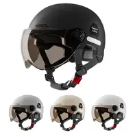 Bicycle Safety Helmet 3C Certified Electric Vehicle Helmet Unisex Battery Vehicle Helmet Motorcycle Riding Half Helmet 1