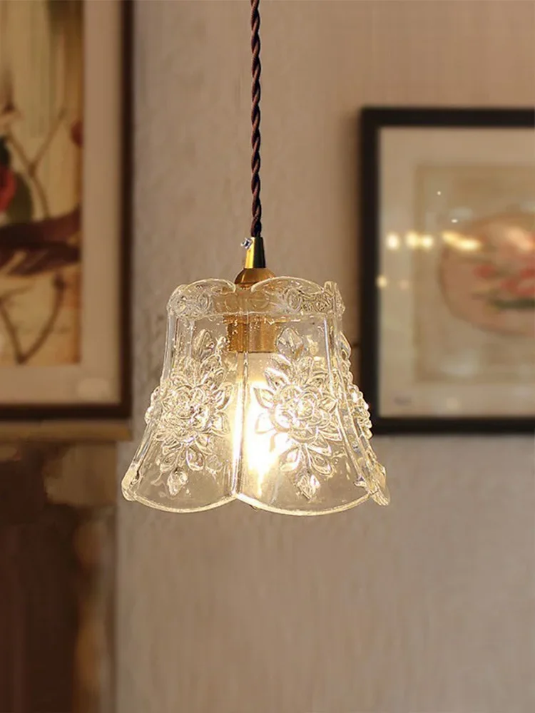 

Japanese brass glass chandelier restaurant bar bedside lamp balcony entrance porch window lamp