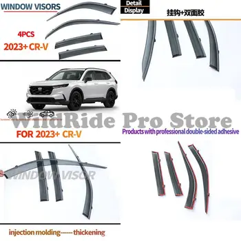 Window rain visors for Honda CR-V 2023–2024, side window deflectors