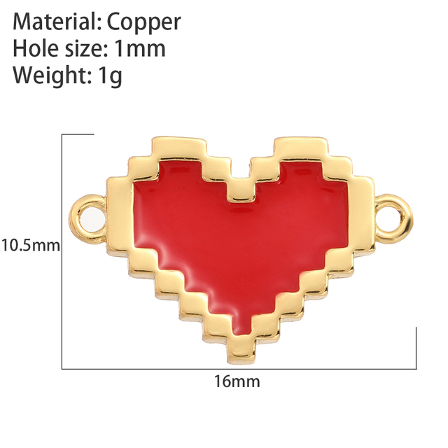 Heart Love Diy Jewelry Charms For Necklace Earring Gold Cute Designer Charms Pendant for Jewelry Making Keychain Supplies