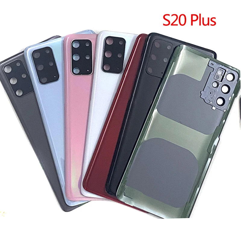 

For Samsung Galaxy S20+ s20plus s20 plus G985 SM-G958F Battery Back Cover Rear Door Housing Case Glass Panel Camera Glass Lens