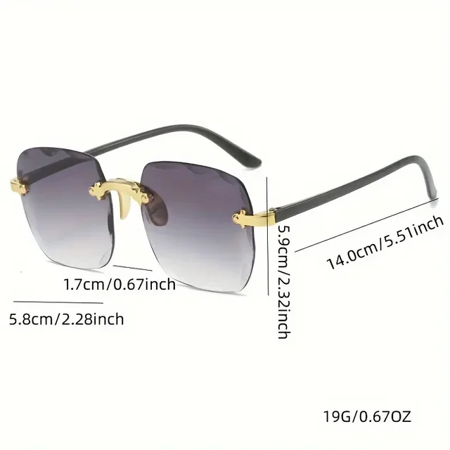 3 paires de lunettes de soleil carrées sans monture pour femmes, de marque de luxe, de créateur, lunettes rouges d'été, lunettes de soleil tendance pour hommes, protection UV400, Oculos 4 3 paires de lunettes de soleil carrées sans monture pour femmes, de marque de luxe, de créateur, lunettes rouges d'été, lunettes de soleil tendance pour hommes, protection UV400, Oculos 4