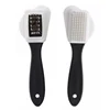 1pc 2-Sided Cleaning Brush Rubber Eraser Set Fit For Suede Nubuck Shoes Stain Dust Shoes Brush Steel Plastic Rubber Boot Cleaner 2
