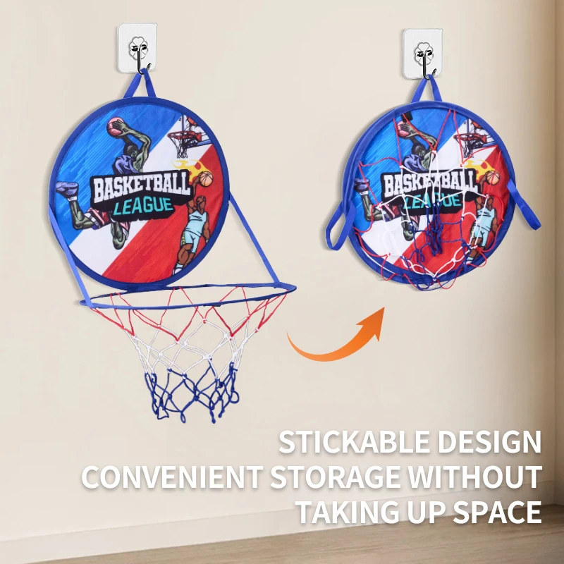 Kid Basketball hoops Dartboard Set With Adhesive Balls Indoor Outdoor Sports Toys Games For Children Christmas Present Birthday 3