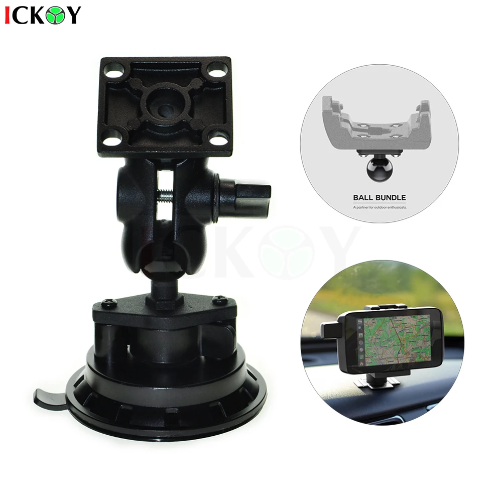 

Car Cup Bracket Stand Holder Mount + Square Plate Bracket + Double Socket Arm for Garmin Montana Zumo XT GPSMAP 276Cx Overlander