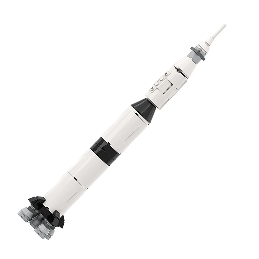 

Конструктор MOC America Saturn V Space Rocket, масштаб 1:330, ручная работа, научная фантастика, сделай сам, классические идеи, конструктор