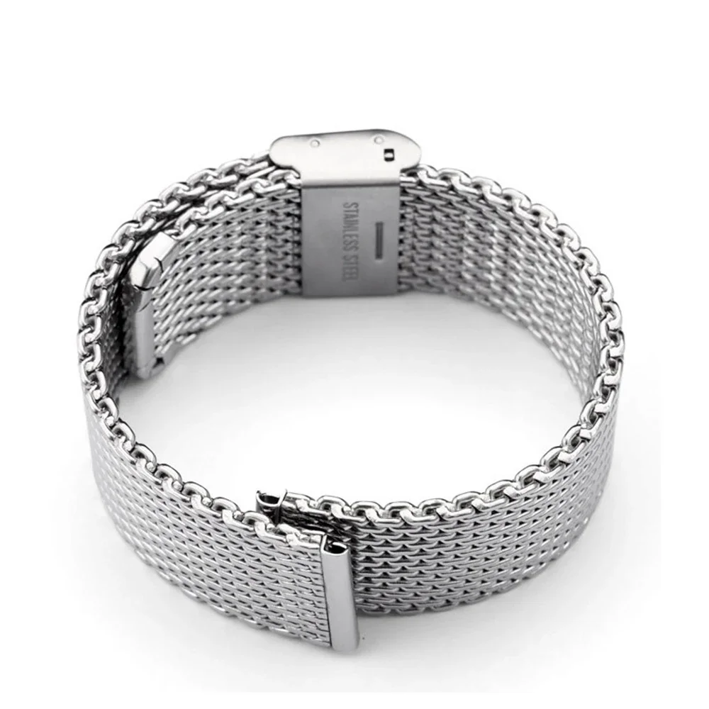 1.0 Mesh Milanese Strap for Seiko for Casio 3mm Thickness Stainless Steel Watch Bracelet for DW for Omega Wristbelt18/20/22/24mm