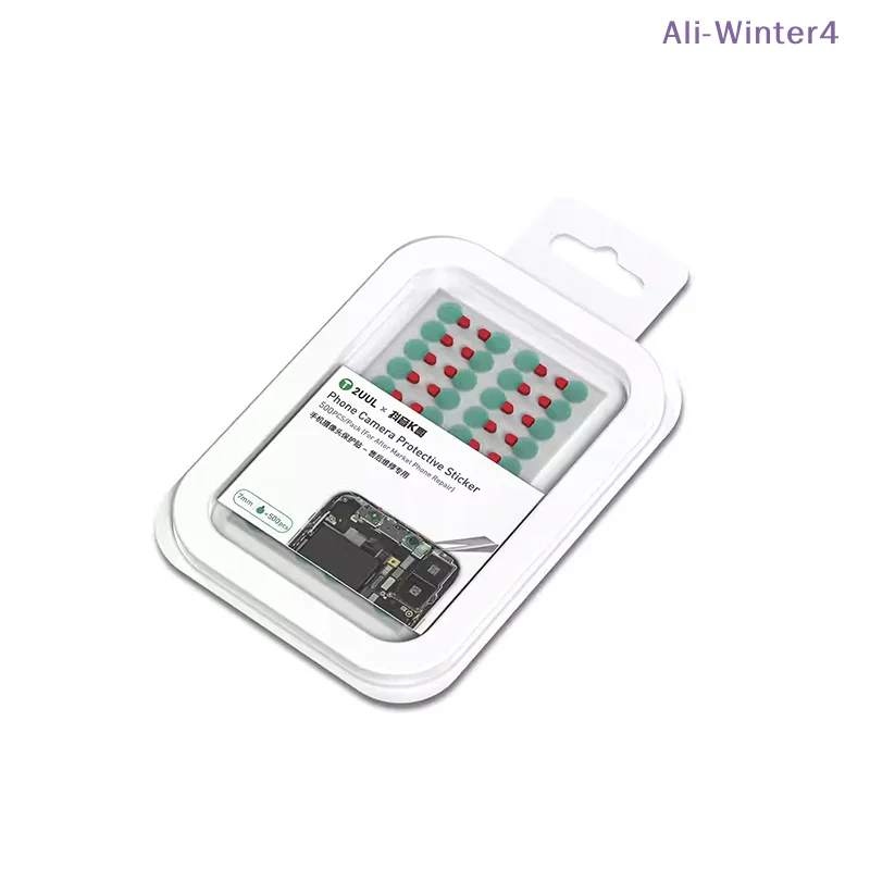 【Winter4】DA31 휴대폰 카메라 보호 스티커 500개/팩 휴대폰 수리용 카메라 방진 및 긁힘 방지