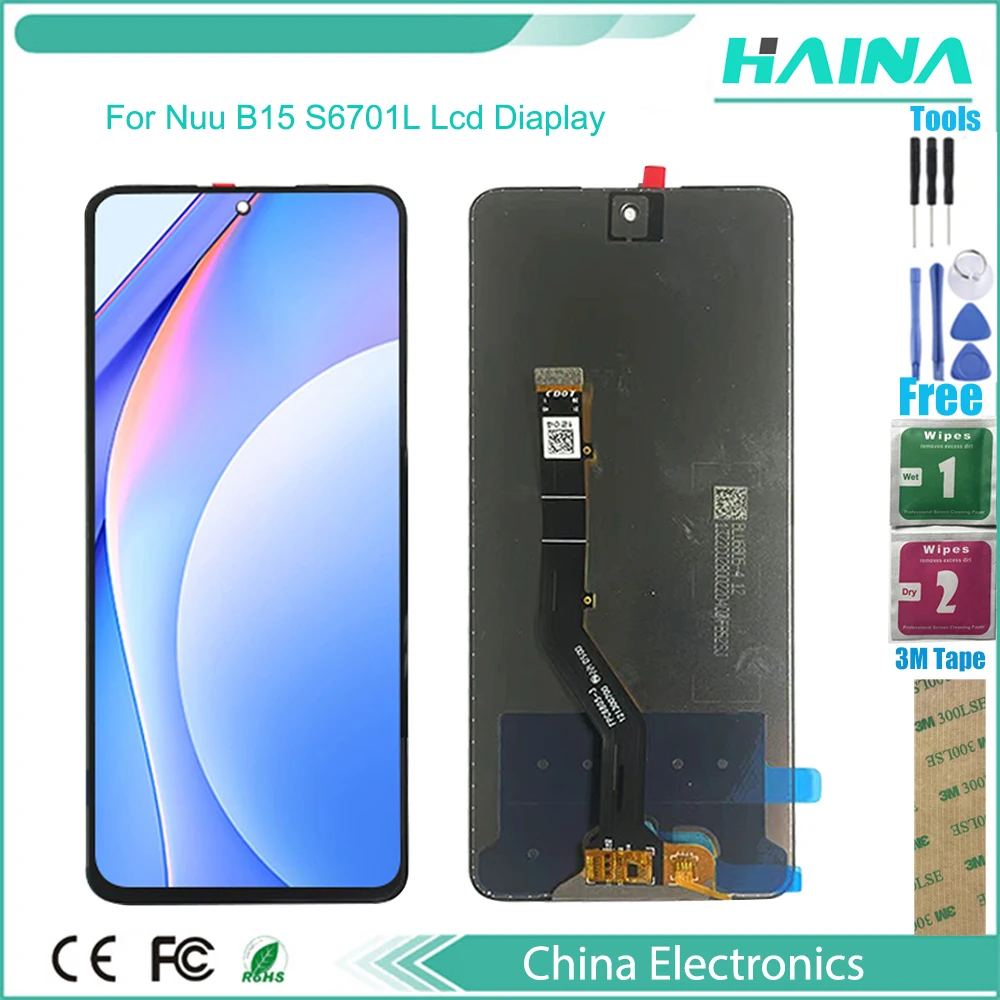 

Original New LCD 6.67" For Nuu B15 S6701L LCD Display Touch Screen Digitizer Assembly 100% Perfect Repair With Tools