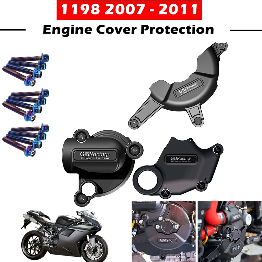 Motorcycles Engine Cover Protection Case Gb Racing For Ducati 1198 2007