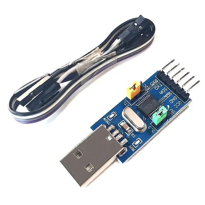 

2-в-1 модуль CH341T, 3,3 В, 5 В, от USB до I2C, IIC, UART, от USB до TTL, одночиповый последовательный порт, загрузчик, 1 шт.