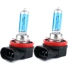 2Pcs H11 100W 6000K Xenon Gas Halogen Headlight Super Bright White Light Bulbs 1