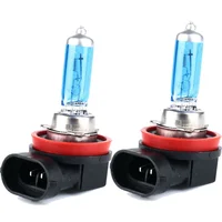 2Pcs H11 100W 6000K Xenon Gas Halogen Headlight Super Bright White Light Bulbs 1