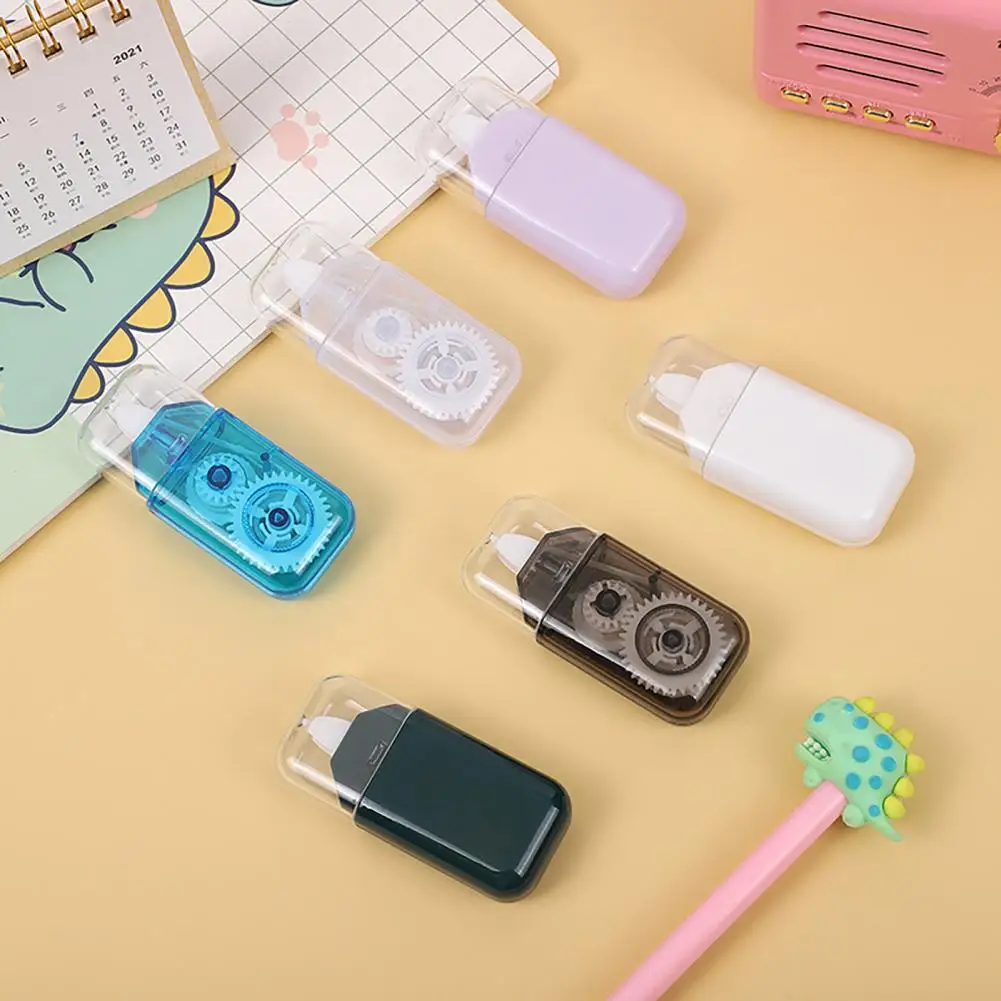 

School Supplies Correction Tape 6pcs Transparent Correction Tape Set for Smooth Writing Correction Portable 2-in-1 for Students