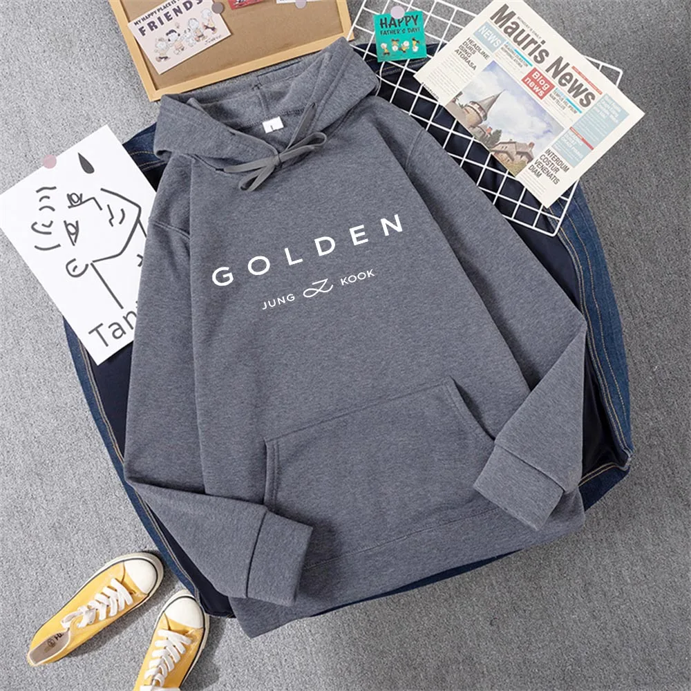 Jungkook-男性と女性のためのkpopフード付きスウェットシャツ,暖かい冬