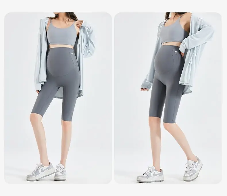 Maternity Leggings Outer Wear Summer Thin Large Size Small Spring and Summer Five Points Yoga Shark Safety Shorts Wear