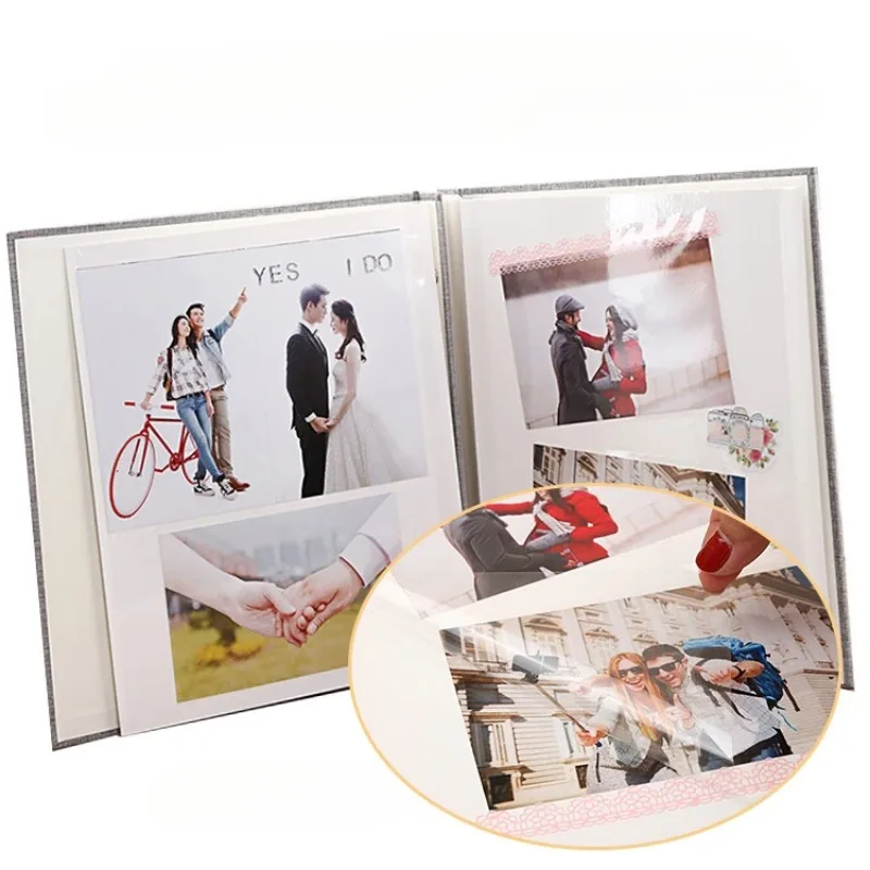 Linen Self Adhesive Photo Album DIY Scrapbook