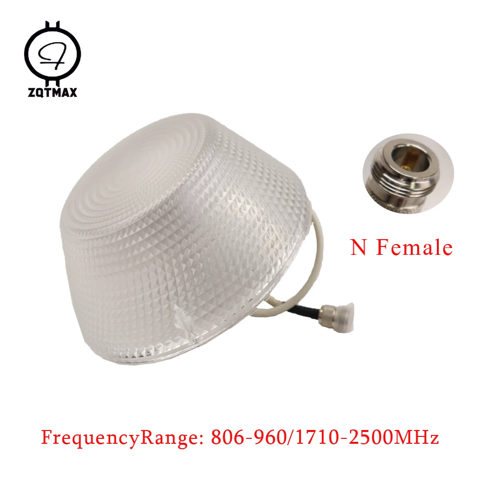 Zqtmax Antenna Omnidirezionale A Soffitto Per Gsm Wcdma Cdma Dcs Pcs 2G 3G 4G Ripetitore Ripetitore Di Segnale N Femmina