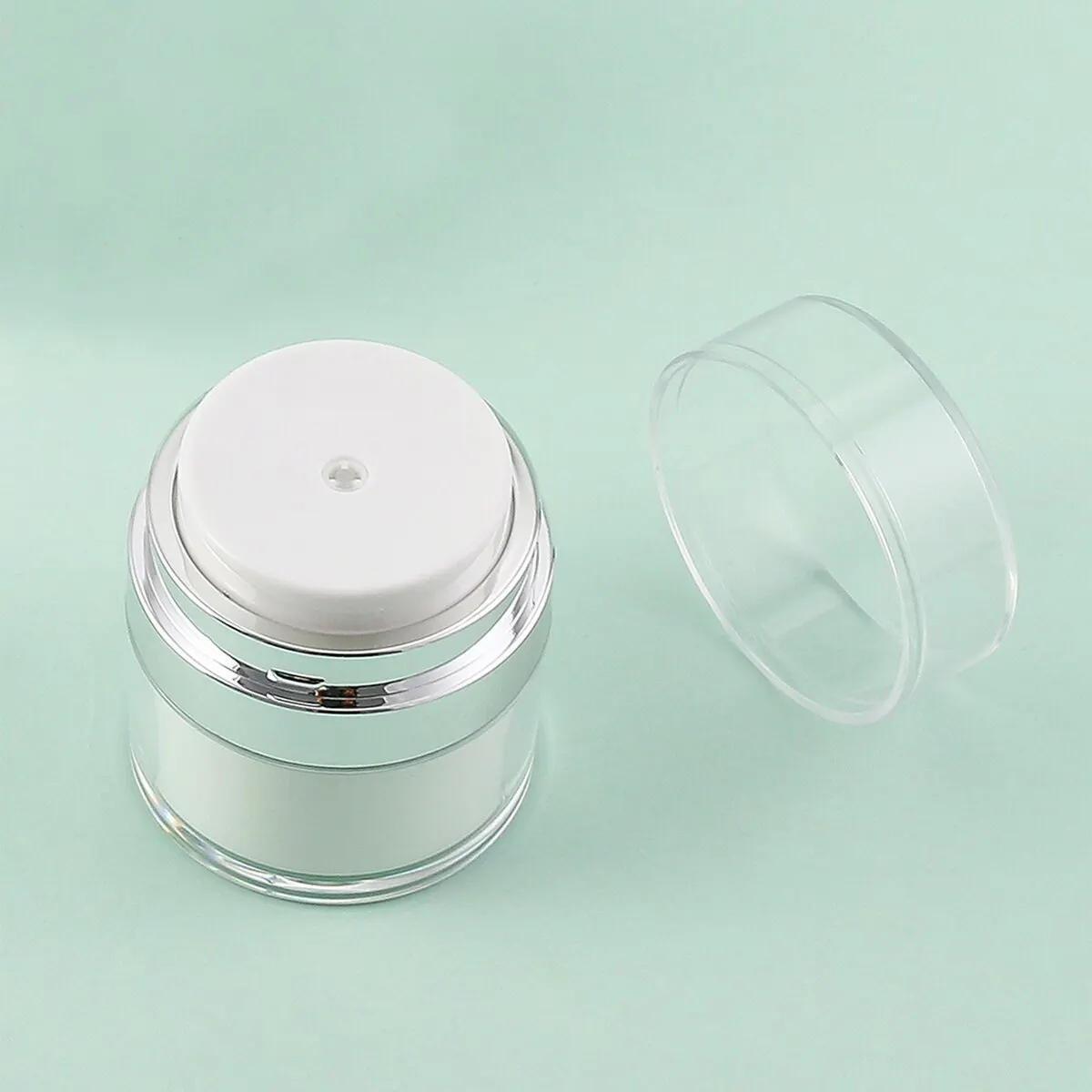 Moisturizer Jar 15/30/50ml Air Pump Empty Cream Subpackage Vacuum Bottle for Skincare Face Makeup Lotion Creams moisturizer jar