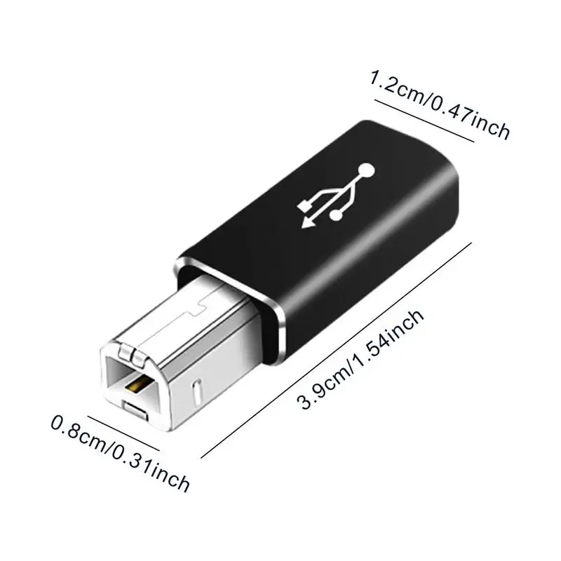 USB 2.0 Printer Adapter For Printer Hard Drive Base Fax Machine Scanner